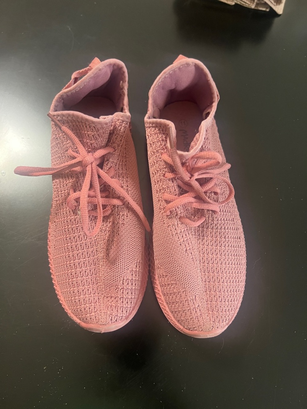 Women’s Lightweight Knit Lace-Up Sneakers - Dusty Pink